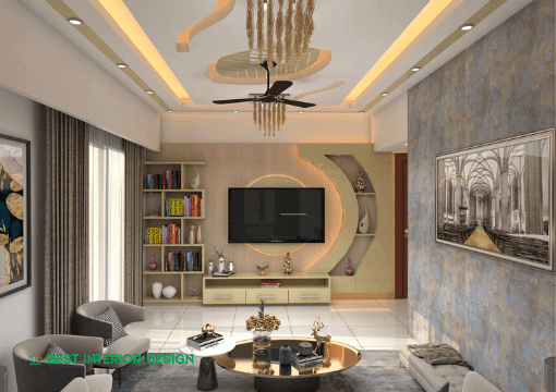 Drawing Room Interior Design Services in New Area, Gurugram - Deepak  Designer