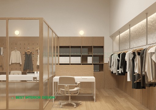 showroom with cabinet design