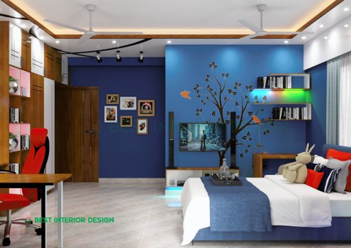 duplex interior design-Bedroom
