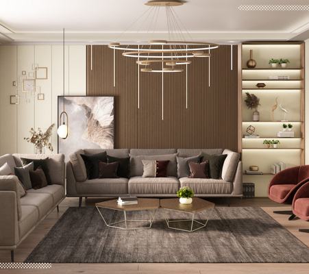 living room interior design portfolios