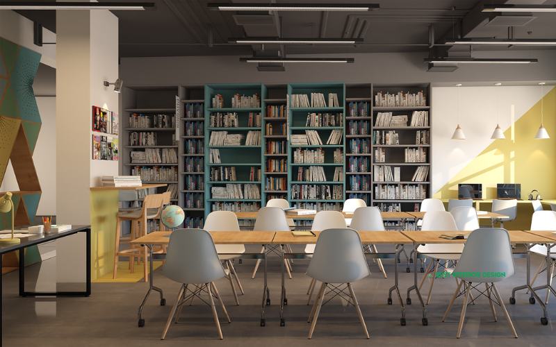 Library interior design
