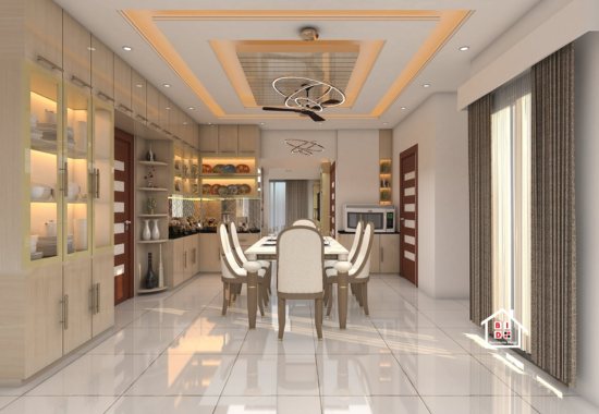Dining room interior design in Bangladesh