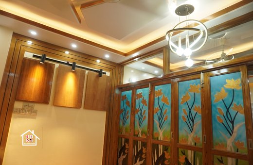 interior design divider design at Khilgaon
