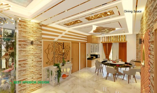 luxury duplex house dining space design