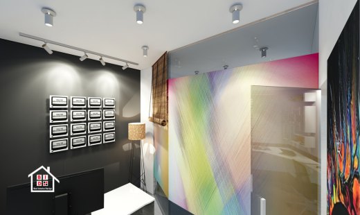 rainbow wall papers at md room