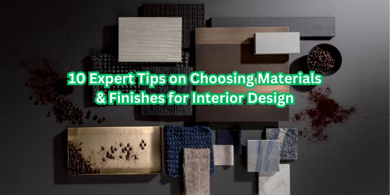tips on choosing materials and finishes for interior design