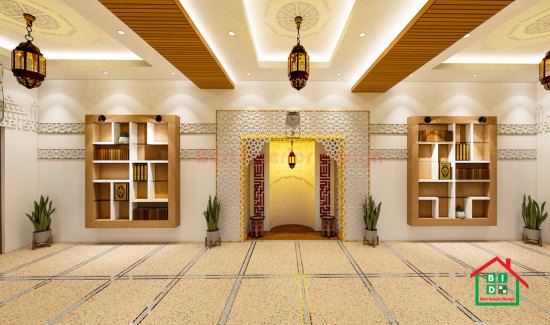 Luxury mosque interior design