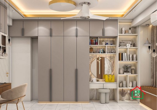 Floating wall cabinets design in Bangladesh