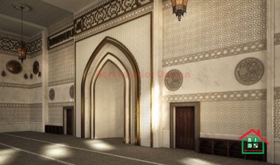 Mosque interior aesthetics