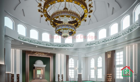 Mosque interior lighting