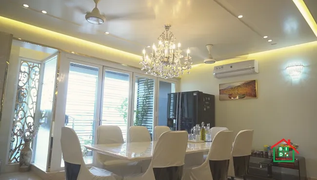 dining room interior design in Dhanmondi