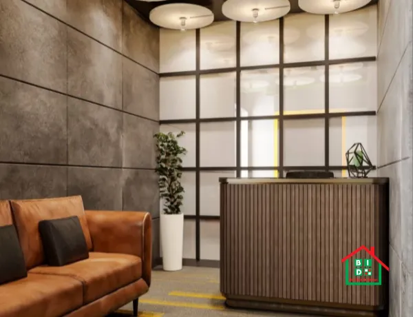 cool reception design for office