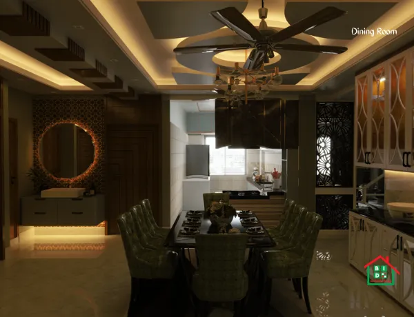 dining room interior design in Savar