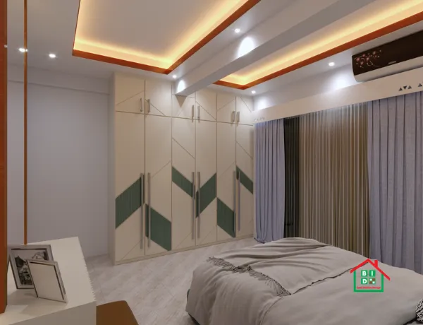 elegant master bedroom design in Puran Dhaka