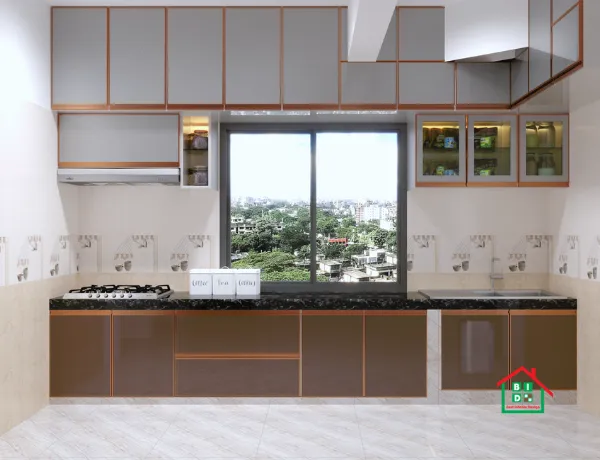 kitchen interior design in Puran Dhaka