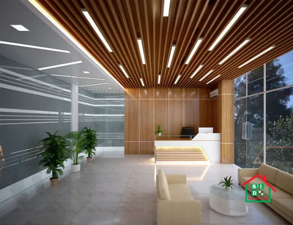 luxury office reception interior design