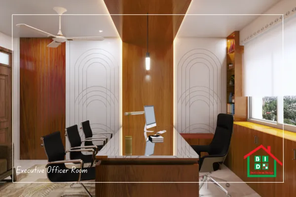 minimalist executive officer room interior