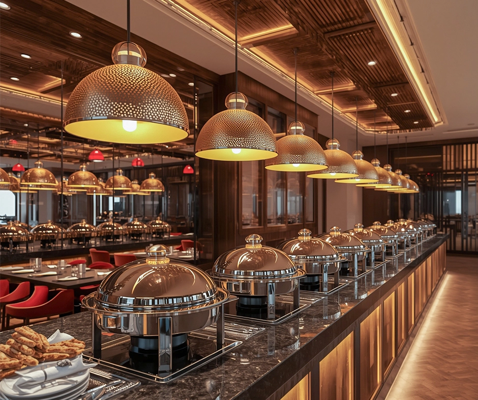 Buffet section interior design
