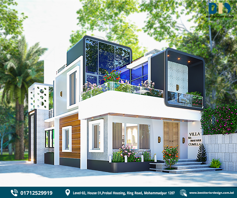 Duplex Exterior Design in Comilla