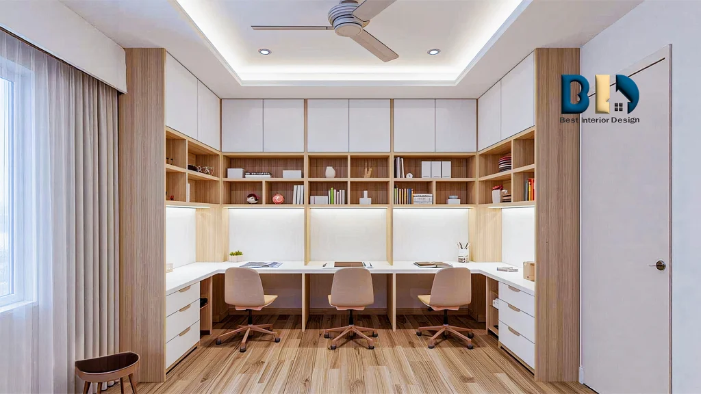 Study room for 3 children