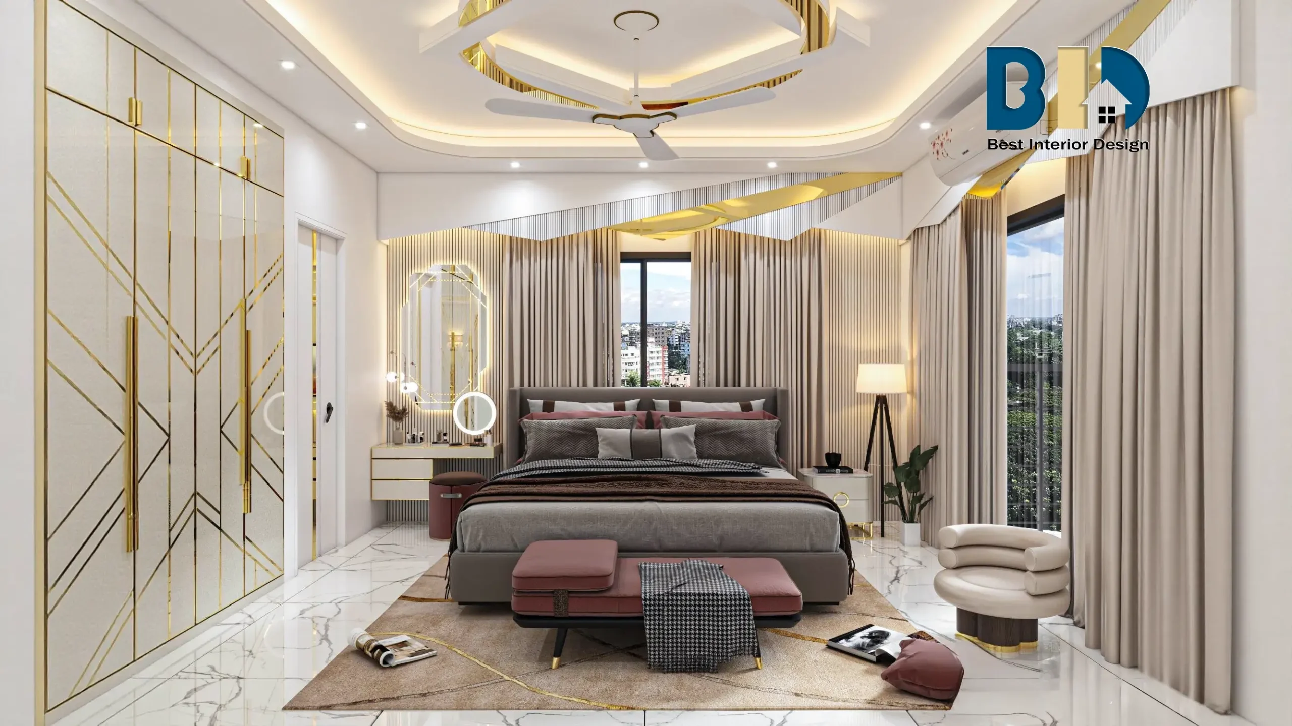2250 SQFT Apartment Interior Design Cover