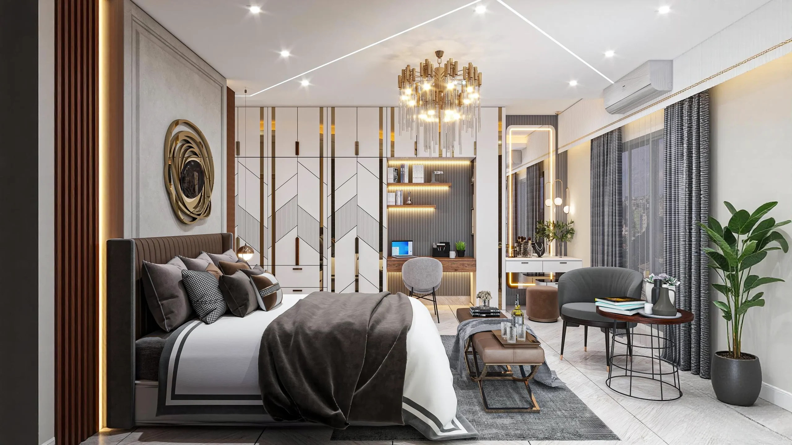 Elegant 2200 SFT Residential Interior Design in Lalmatiya Cover