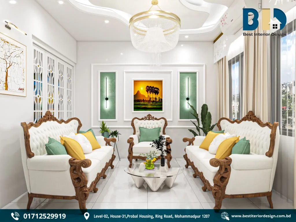Family Living Room Interior Design – Kushtia Project (4)
