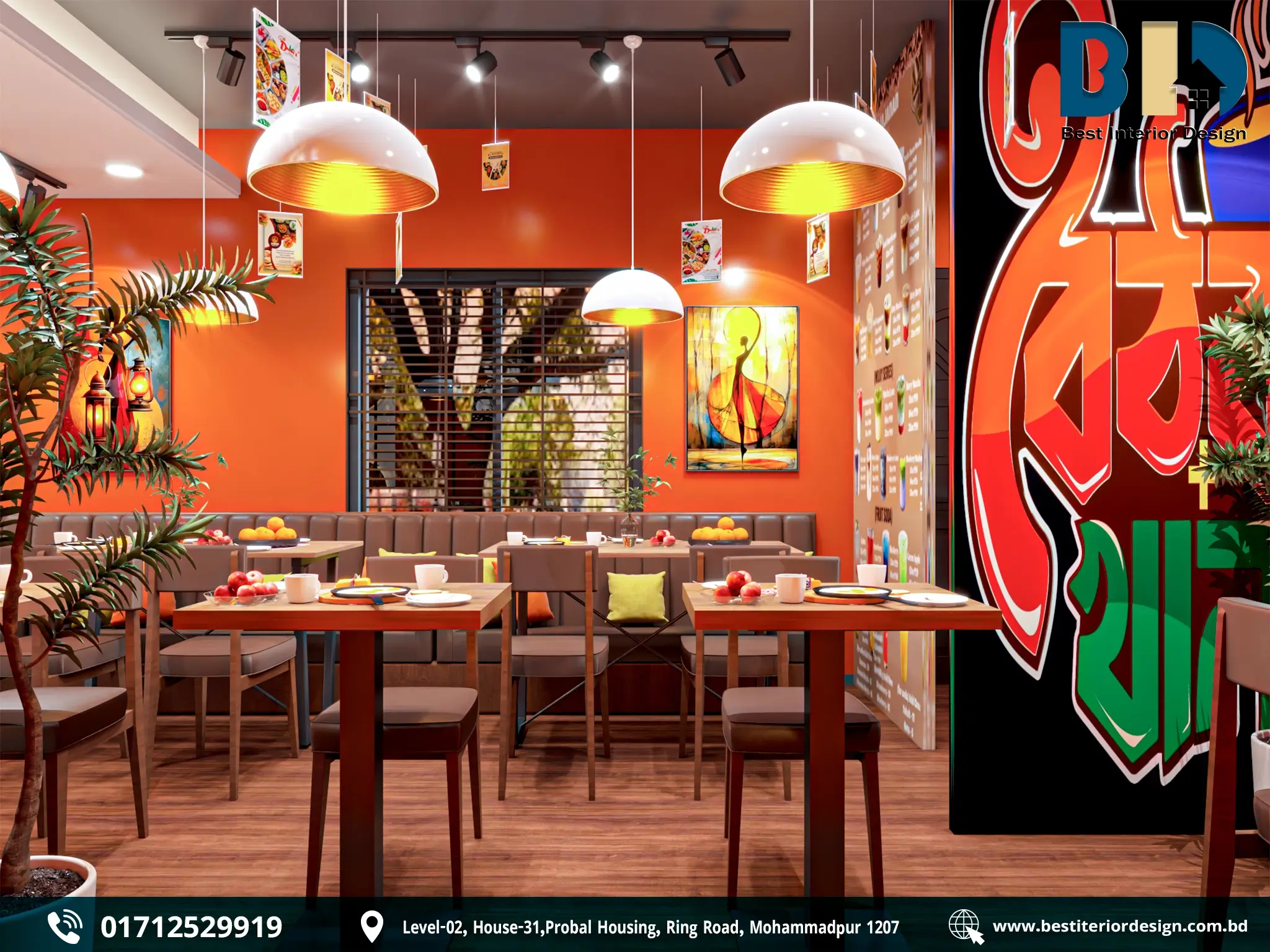 Boithok Khana Restaurant Interior Design (6)