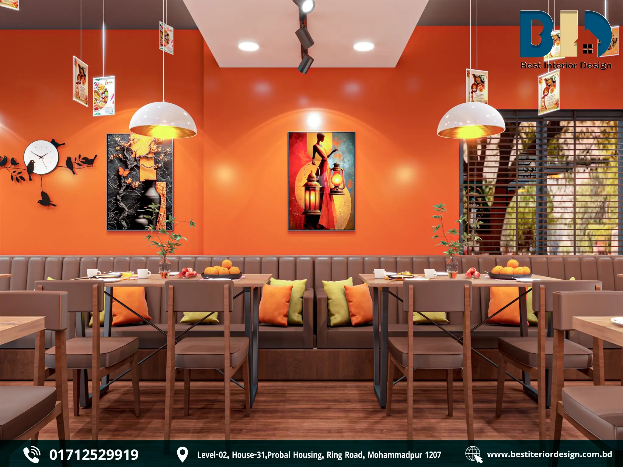 Boithok Khana Restaurant Interior Design (7)