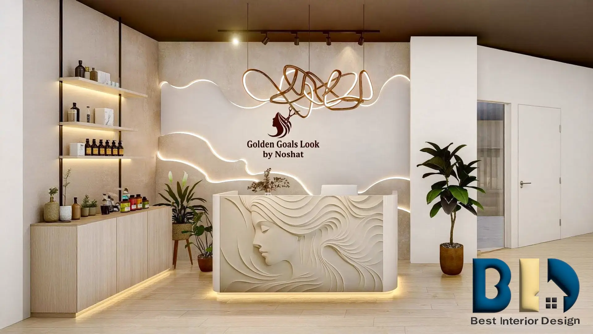 Golden Goals Makeover and Salon Project Interior Design Cover